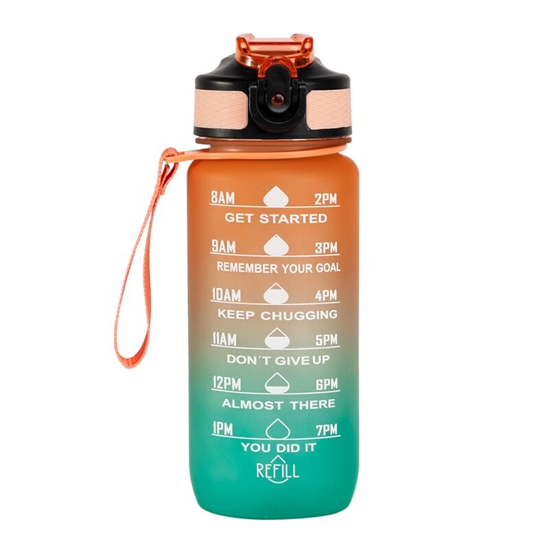 MOTIVATONAL BOTTLE Motivationsflaska Orange 600ml