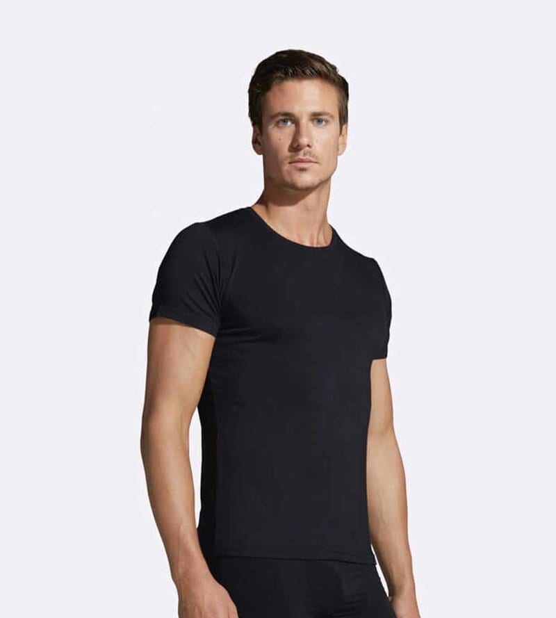 Läs mer om Boody Mens Crew Neck T-shirt Black - S