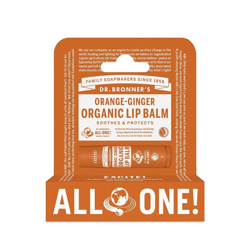 DR BRONNERS Lip Balm Orange Ginger