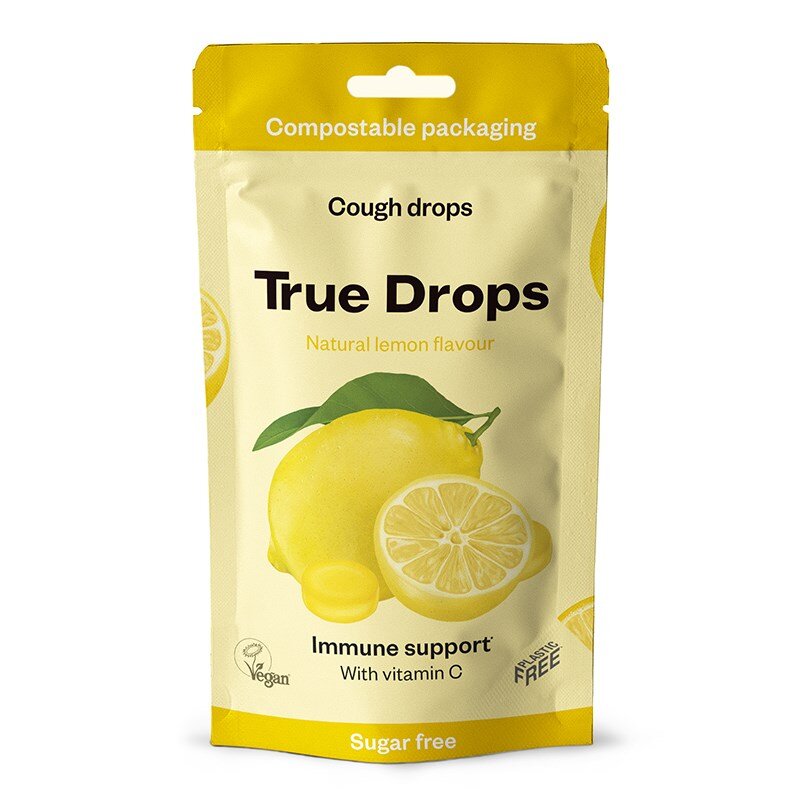 TRUE GUM True Drops Natural Lemon