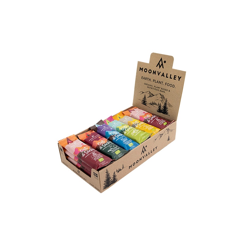 Läs mer om Moonvalley Energibars, Mix Box 20 st