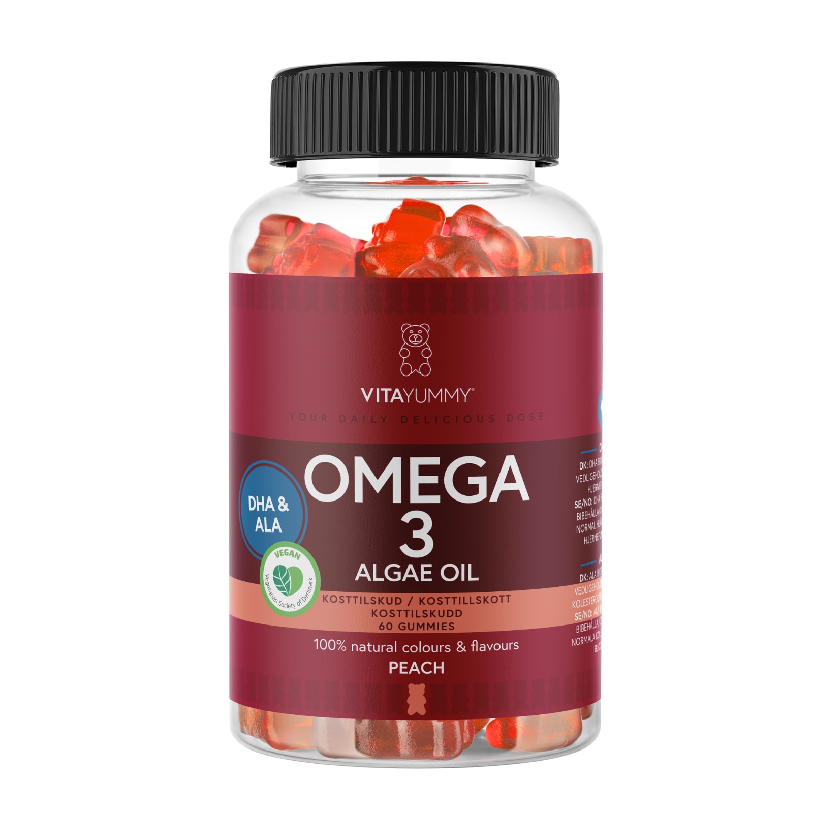 Omega 3 Algae oil - Peach